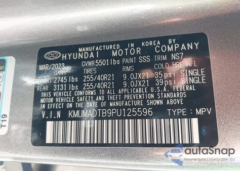 2023 Genesis Gv70 2.5T Awd из США, поврежденный, VIN KMUMADTB9PU125596